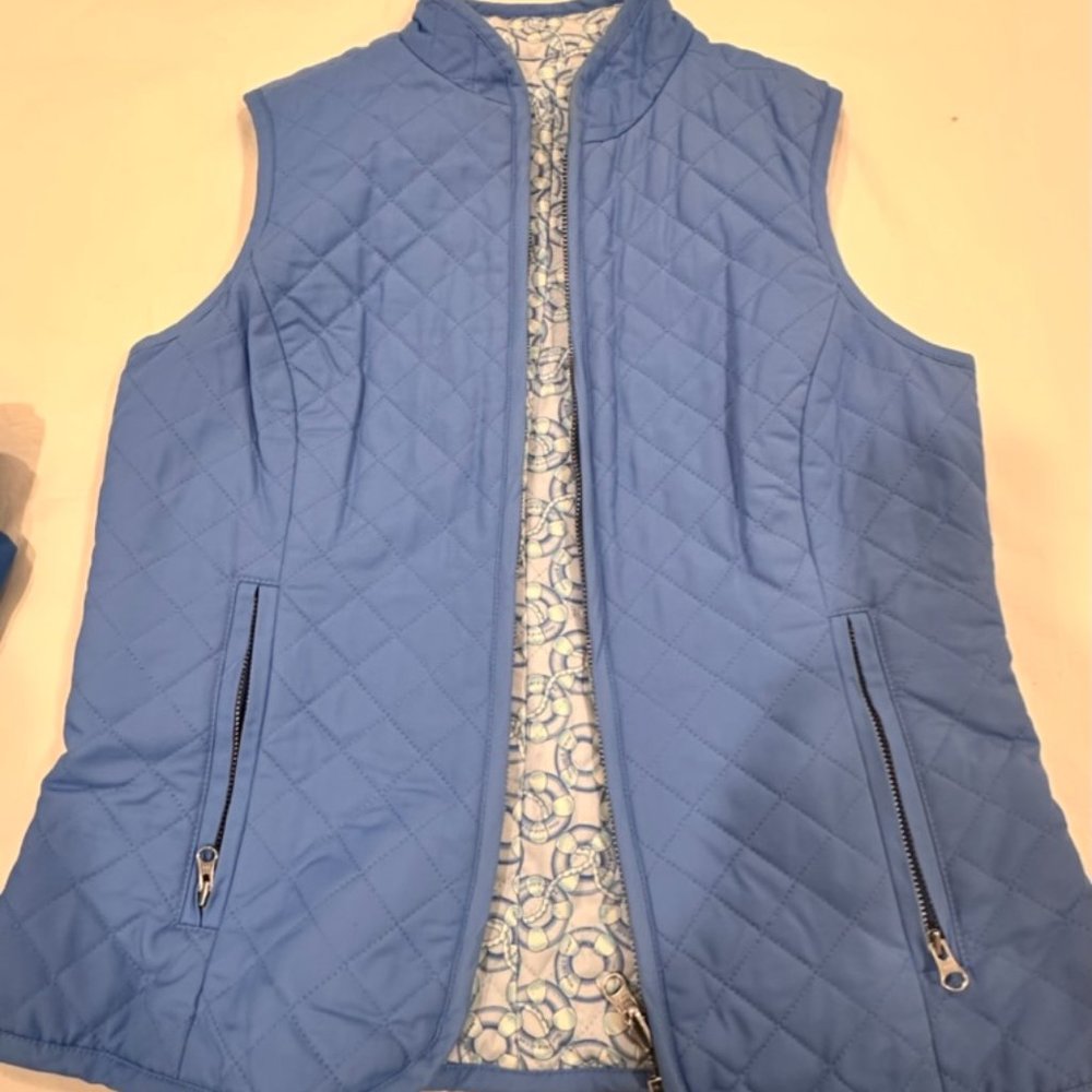 Vineyard Vines Reversible Blue Vest